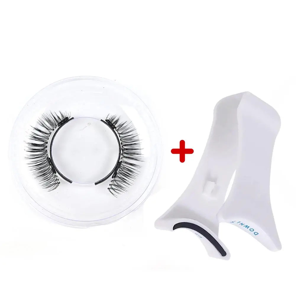 3D Magnetic Eyelashes Handmade Natural Magnetic False Eyelashes Reusable Magnetic Eyelashes Tweezers Set