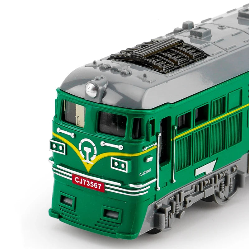 Model Train Inertia Car Toy, Kids Toys Rail Diecast Vehicle Toy Models, Educational Simulation Scale Traffic Cars, Children Gift