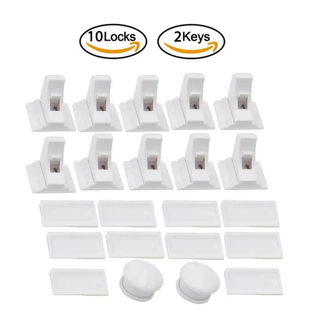Keep Your Kids Safe with Magnetic Children's Lock: Ideal Drawer & Cabinet Door Safety For Babies, Toddlers & Children