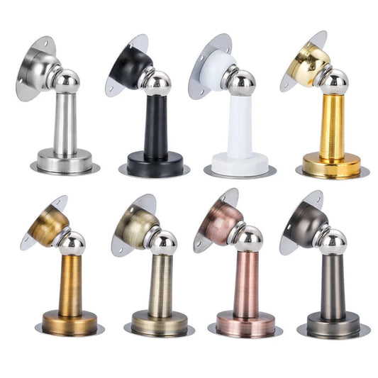 1PCS Stainless Steel Door Stopper Bathroom Magnetic Door Stop Heavy Duty Floor Wall Mount Wind-Proof Door Holder Hardware 2025