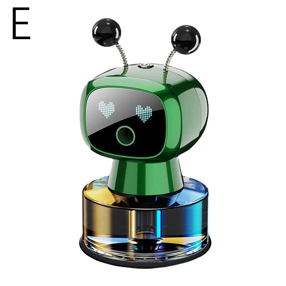 Smart Car Air Freshener AI Rechargeable Car Aroma Diffuser Smart Eyes 4 Levels Of Adjustable Intelligent Car Diffuser Gift