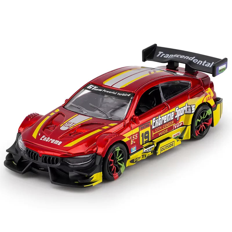 2025 New Simulation Alloy Car Model Inertia Pull Back Racing Car Toy Children's Educational Car Toy Ornaments Birthday Gift