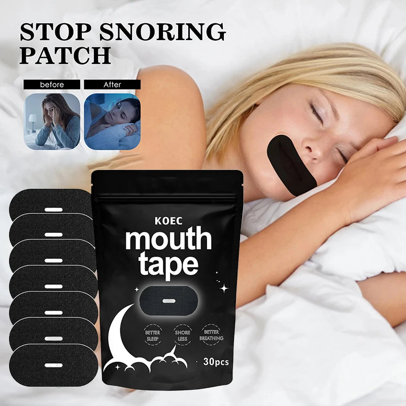 Stop Snoring Patch Nose Breathing Correction Improve Sleeping Promoting Better Breath Portable Night Sleep Mouth Orthosis Tape