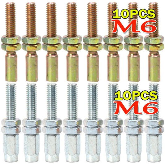 M6 Motorcycle Clutch Screw Universal Adjustment Aluminum Throttle Cable Adjuster Screw Motorcycle Clutch Cable Wire Adjuster