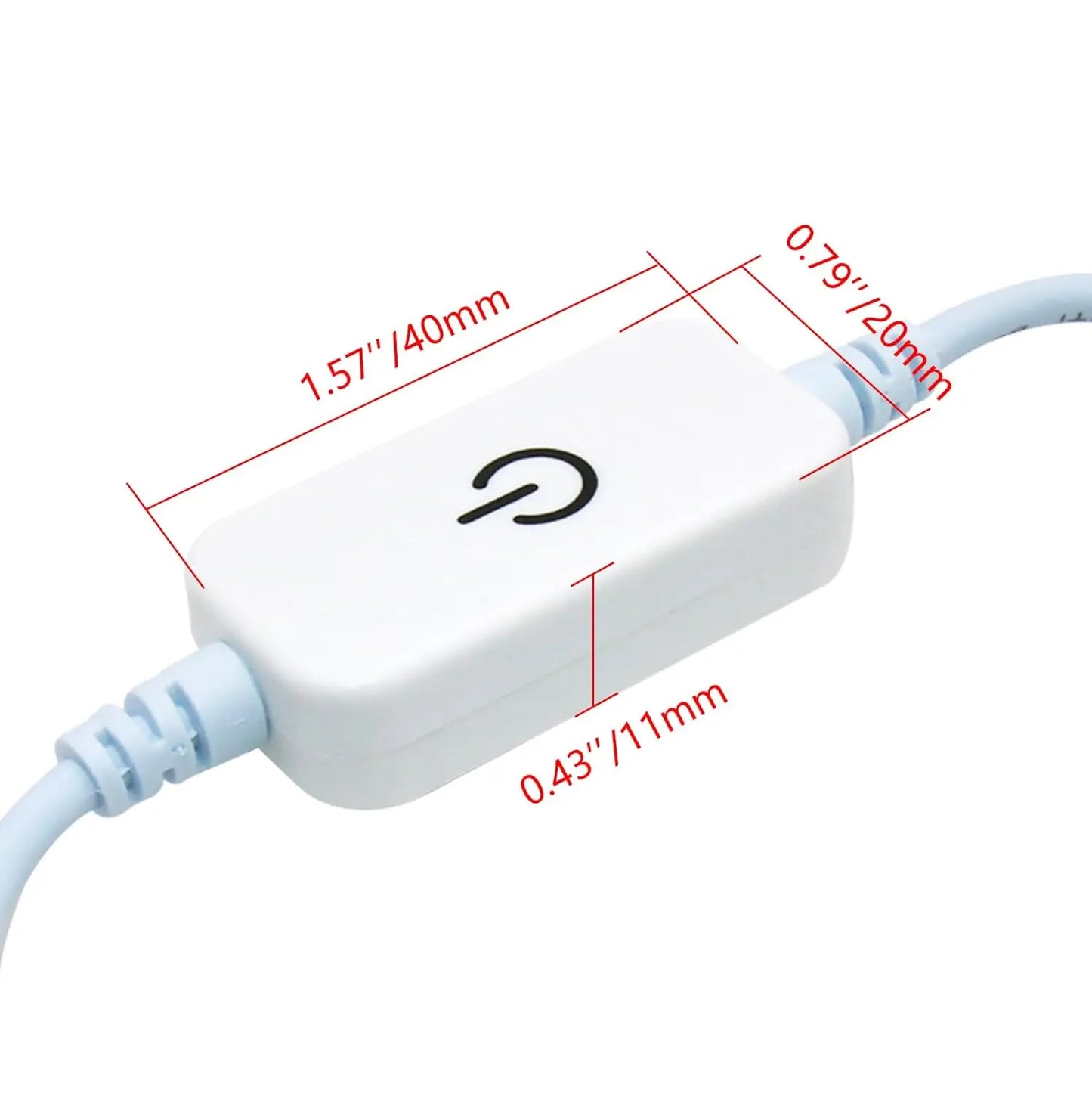 LED Strip Switch Touch Sensor Controller 30cm DC Female Male LED Switch Connector 5.5*2.1MM For 12V 24V 5050 3528 LED Tape light