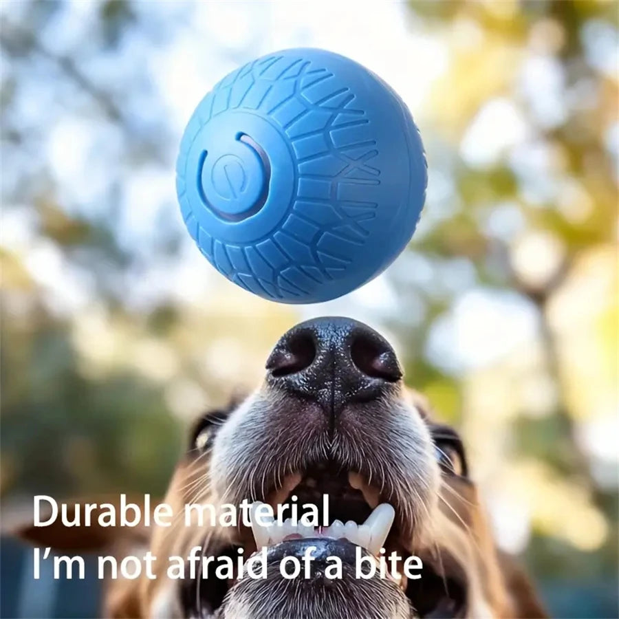Smart Dog Toys Ball Electronic Interactive Cat Toy Pet Jump and Rolling Ball USB Automatic Moving Bouncing for Large Medium Dogs
