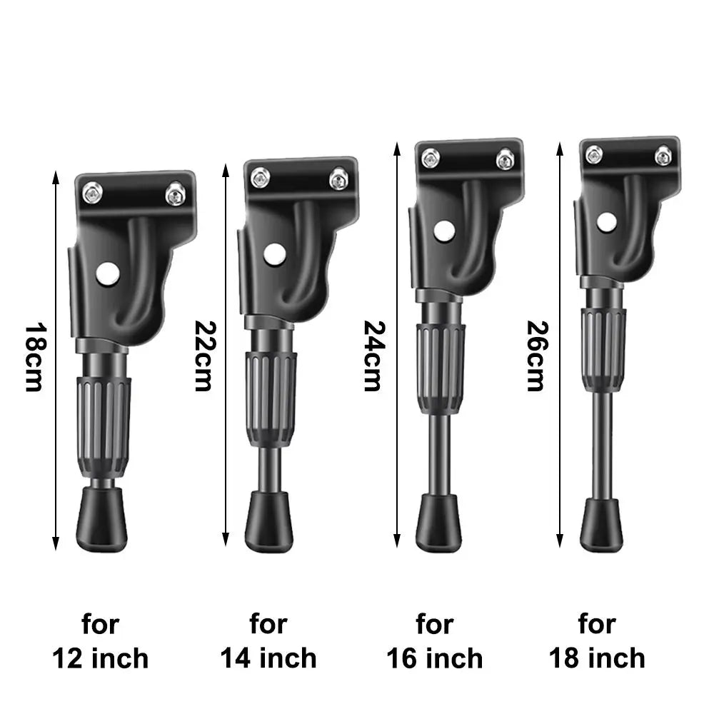 Cycling Support Foot Kids Bike Kickstand Non-Slip Suitable for 12 14 16 18 20 22 24 inches Bike/Folding Bike Bicycle Kickstand