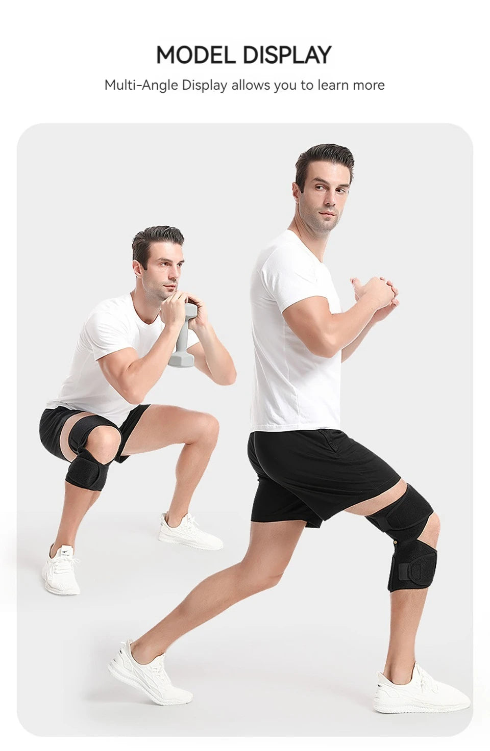 1Pcs Knee Support Medical Power Lift Knee Weakly Brace Joint Support Spring Stabilizer Gym sports Heath Care Leg Stretcher
