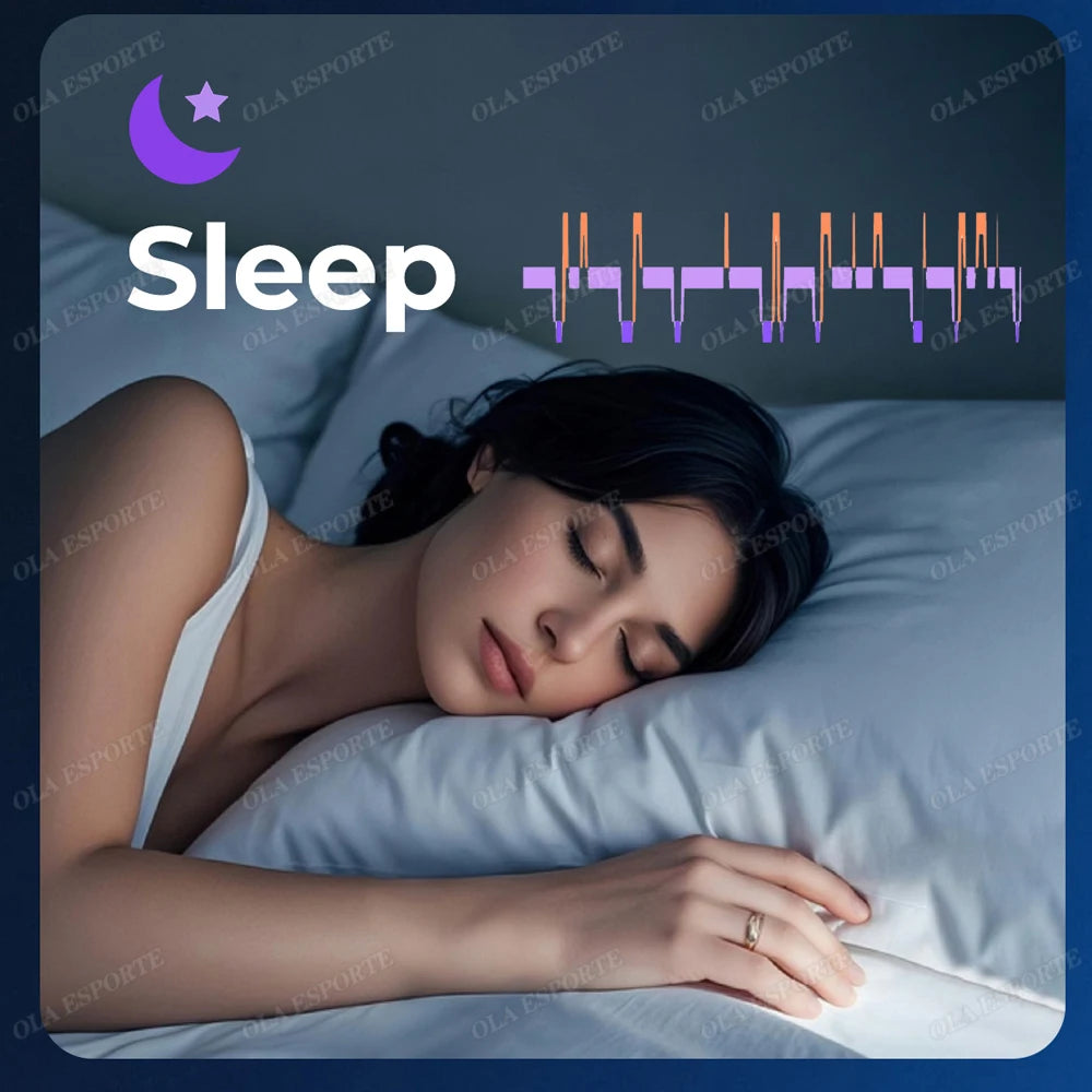 New Smart Ring Blood Oxygen Heart Rate Sleep Monitor Sports GPS Tracking Remote Care 10ATM Waterproof Men Women Smartring