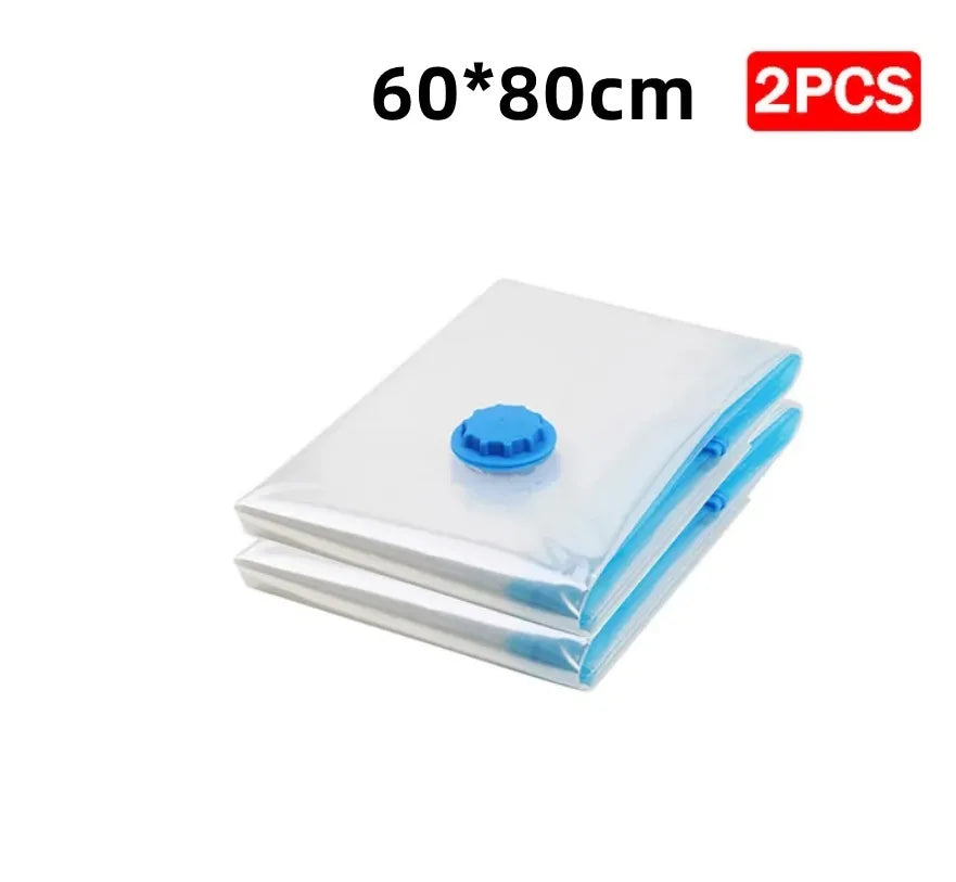 Vacuum Storage Bags More Space Save Compression Travel Seal Zipper for Clothes Pillows Bedding Closet Home Organizer