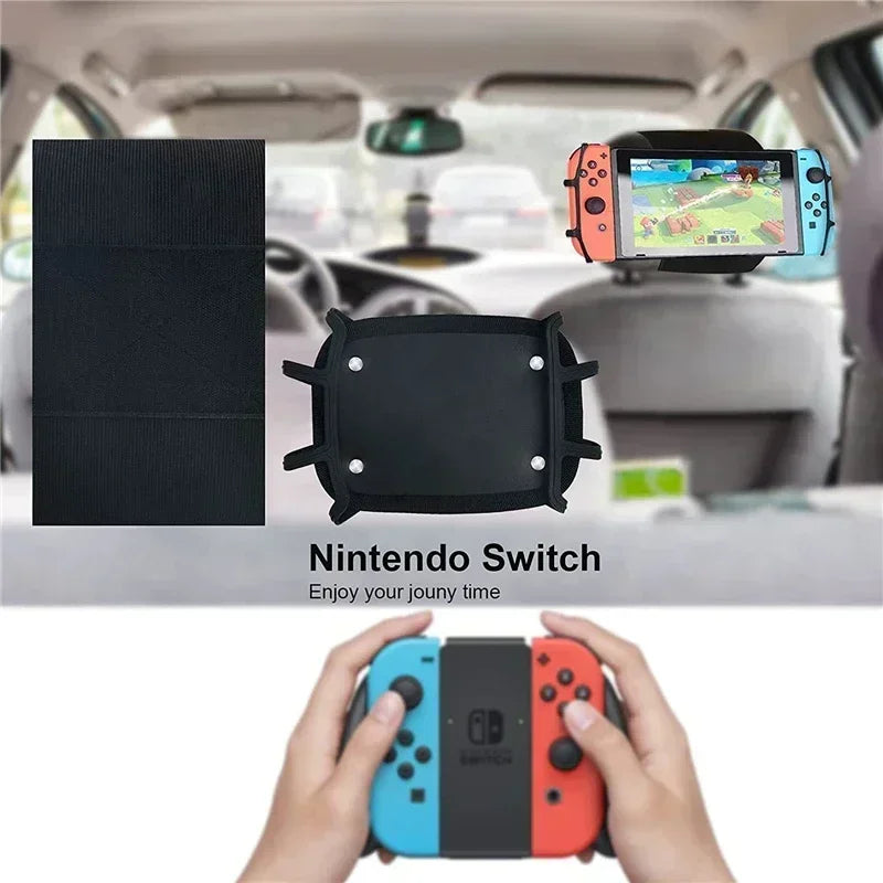 360 Rotating Adjustable Car Back Seat Kids Tablet Holder for IPad Pro Air Mini Kindle Anti-Slip Strap Bracket Stand Accessories