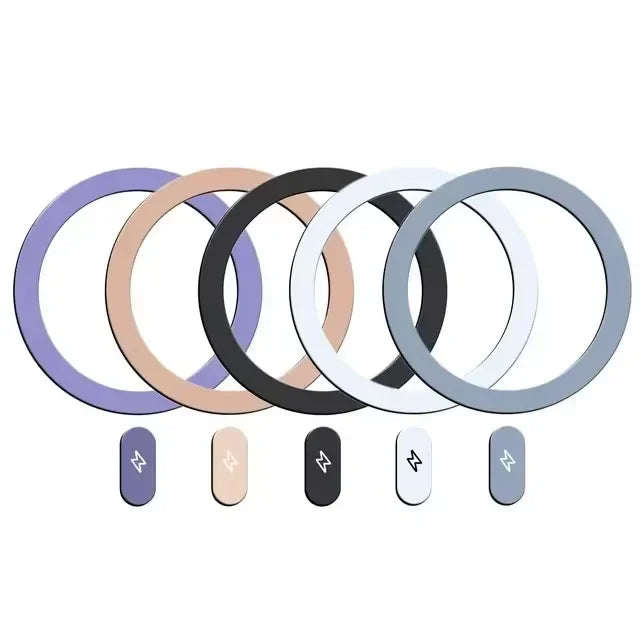 Magnetic Metal Plate Ring for Magsafe Wireless Charger Iron Sheet Sticker Magnet Cellphone Holder for IPhone 17 16 15 13 Pro Max