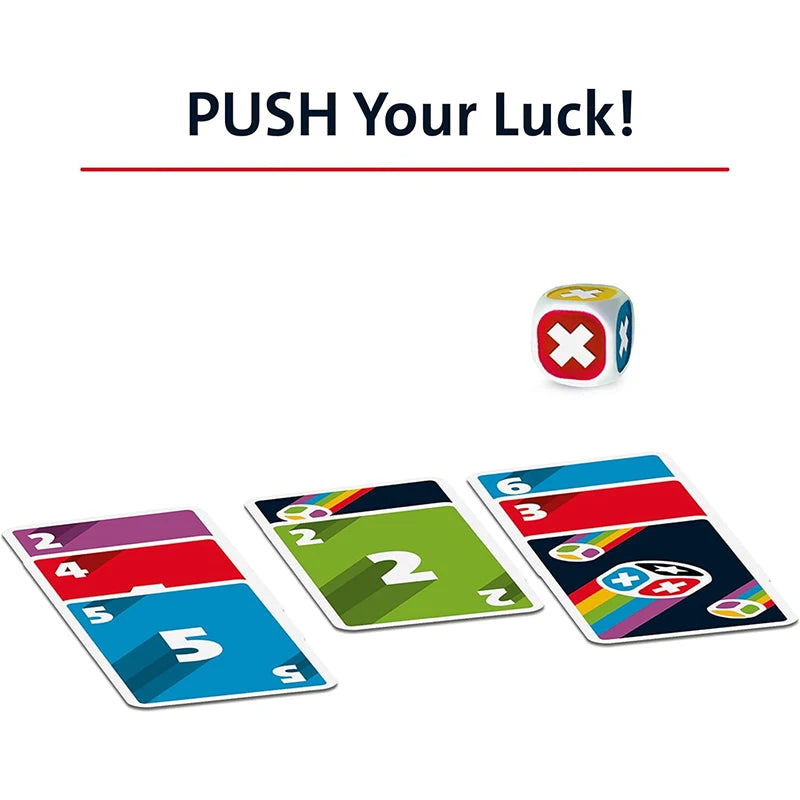 Push Card Game Family Board Game for Adults and Teens 2-6 Players Strategy Fun Age 8 Years Up