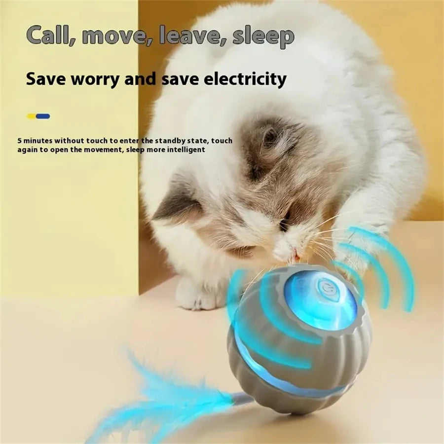 Smart Dog Toys Ball Electronic Interactive Cat Toy Pet Jump and Rolling Ball USB Automatic Moving Bouncing for Large Medium Dogs