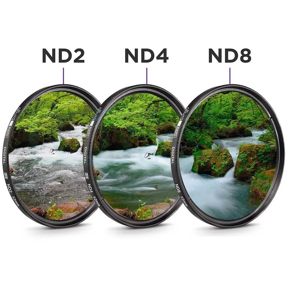 Lightdow Camera Lens Filter 6 in 1 Kits UV+CPL+FLD+ND 2 4 8 49mm 52 55 58 62 67 72 77 82mm Kit for Cannon Nikon Camera Lens