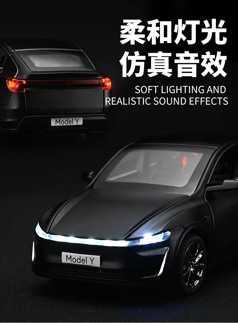 New 1:32 Model Y Electric SUV Metal Alloy Diecast Toy Car Model Sound And Light Children's Toy Collectibles Birthday Gift Friend