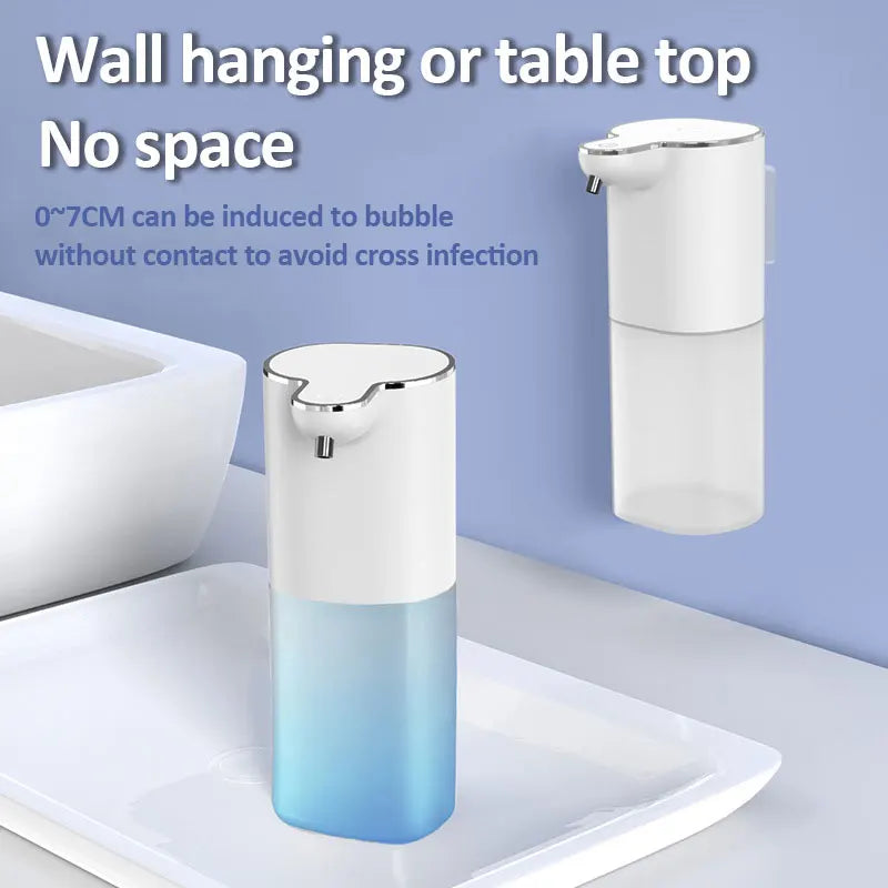 Automatic Soap Dispenser ouchless Foaming Soap Dispenser 400ml USB Rechargeable Electric 4 Level Adjustable Foam Soap Dispenser