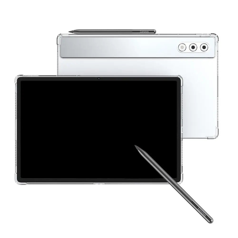 Чехол для планшета Yoga Pad Pro 12,7 дюймов, прозрачный, из мягкого ТПУ, противоскользящий, с воздушными подушками, защищает от падений и царапин.