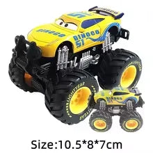 Pixar Cars 2 3 Wrestler Mater And Lightning Mcqueen Racing Series Metal Alloy Vehicle Toys For Kids High Legged Collectible Gift