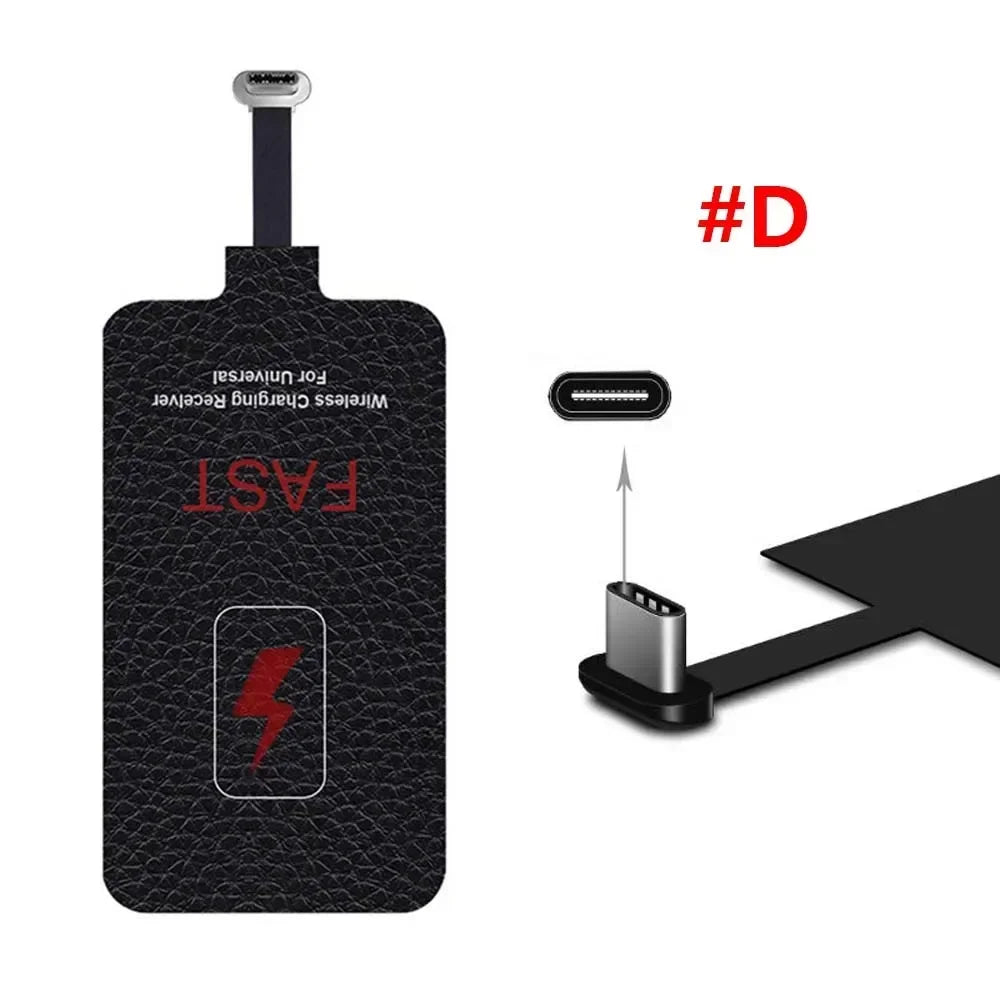5V/2A 10W Qi Fast Wireless Charger Receiver for Charger Pad Coil for Phone 6 7 Plus Type-C Universal