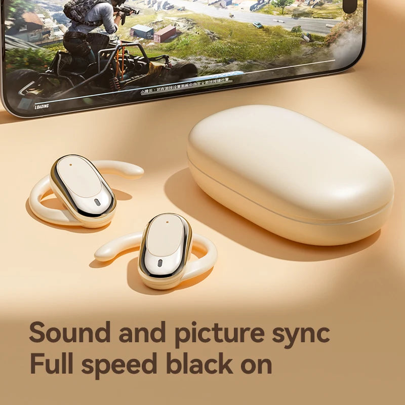 OWS earbuds True wireless headphones Bluetooth 5.49 low latency gaming and sports headphones High-fidelity stereo noise-cancelli