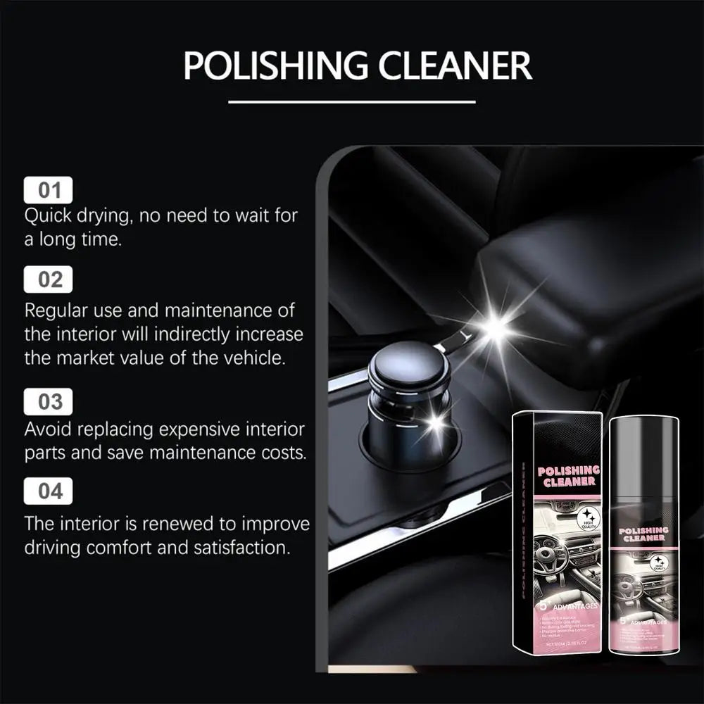 100ml Auto Interior Polish Car Shine Cleaner Interior Detailer Spray Protective Color Fading Repair Car Care Detailing Spray