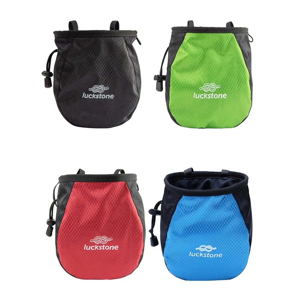 Magnesium Powder Bag Waterproof Polyester Chalk Bag Adjustable Storage Climbing Magnesium Powder Bag for Climbing Weightlifting