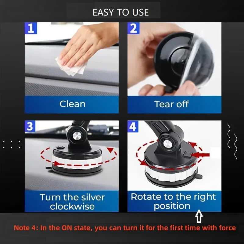 VIKEFON Car Phone Holder Stand Universal Dashboard Car Clip Mount GPS Bracket Sucker Mobile Phone Support in Car For All Phones