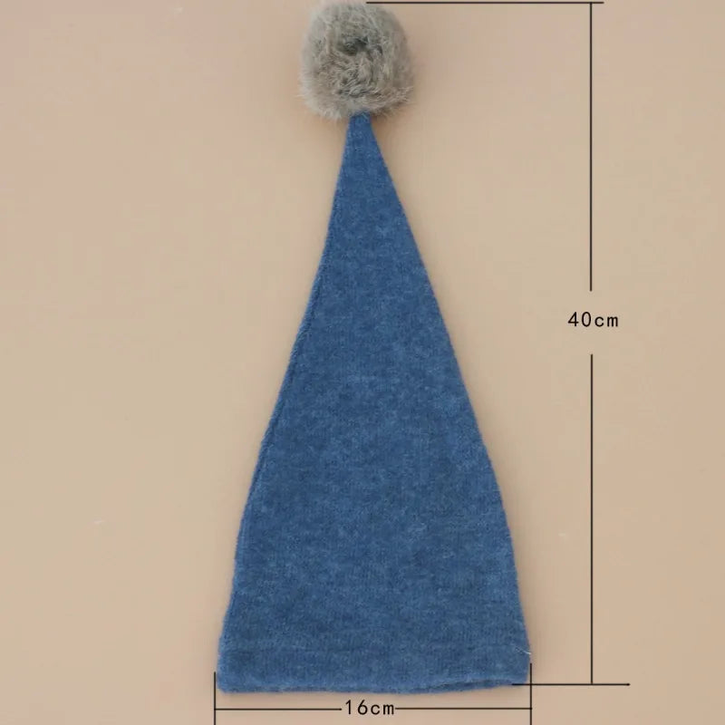 Baby Hat Newborn Photography Props Blanket Wrap Baby Fur Ball Knitted  Beanie Hat Baby Photo Shoot Accessories