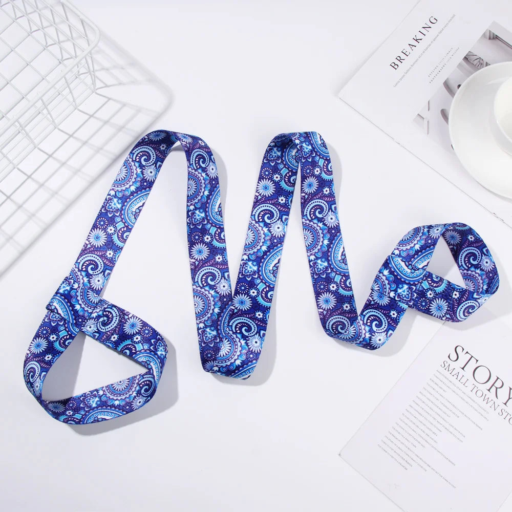 Nylon Colorful Straps Yoga Mat Strap Belt Adjustable Sports Sling Shoulder Carry Strap Belt Exercise Stretch Elastic Yoga Belt