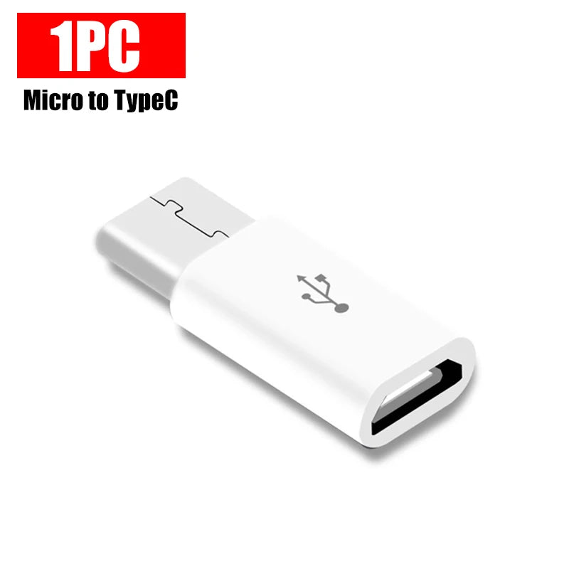 USB Type C To Micro USB Adapter for Phone Tablet Android Charger Data Cable Adapter Micro USB Female To TypeC Male OTG Converter