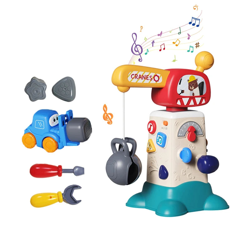 Children Electric Track Train Toy Steam Rail Car with Light&Music Mini Engineering Car Set Kids Puzzle Boy Toys Xmas Gifts
