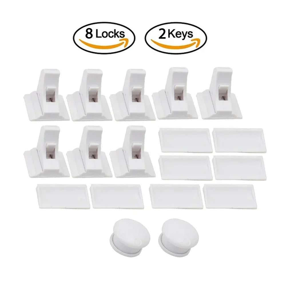 Keep Your Kids Safe with Magnetic Children's Lock: Ideal Drawer & Cabinet Door Safety For Babies, Toddlers & Children