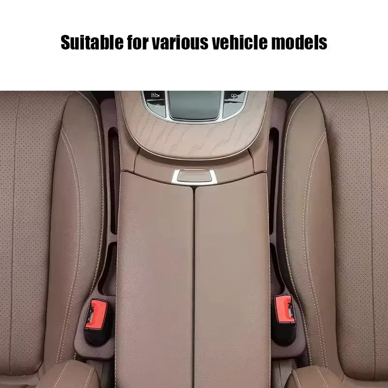 2pcs Car Seat Gap Filler Organizer Waterproof Car Seat Gap Plug Strip with 2 Grooves Seat Gap Storage Auto Interior Accessories