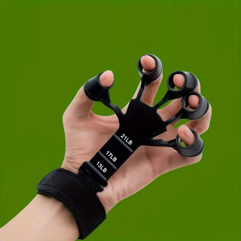 Adjustable non-slip finger trainer, 5-finger opening design portable grip strengthener, dedicated for basketball training