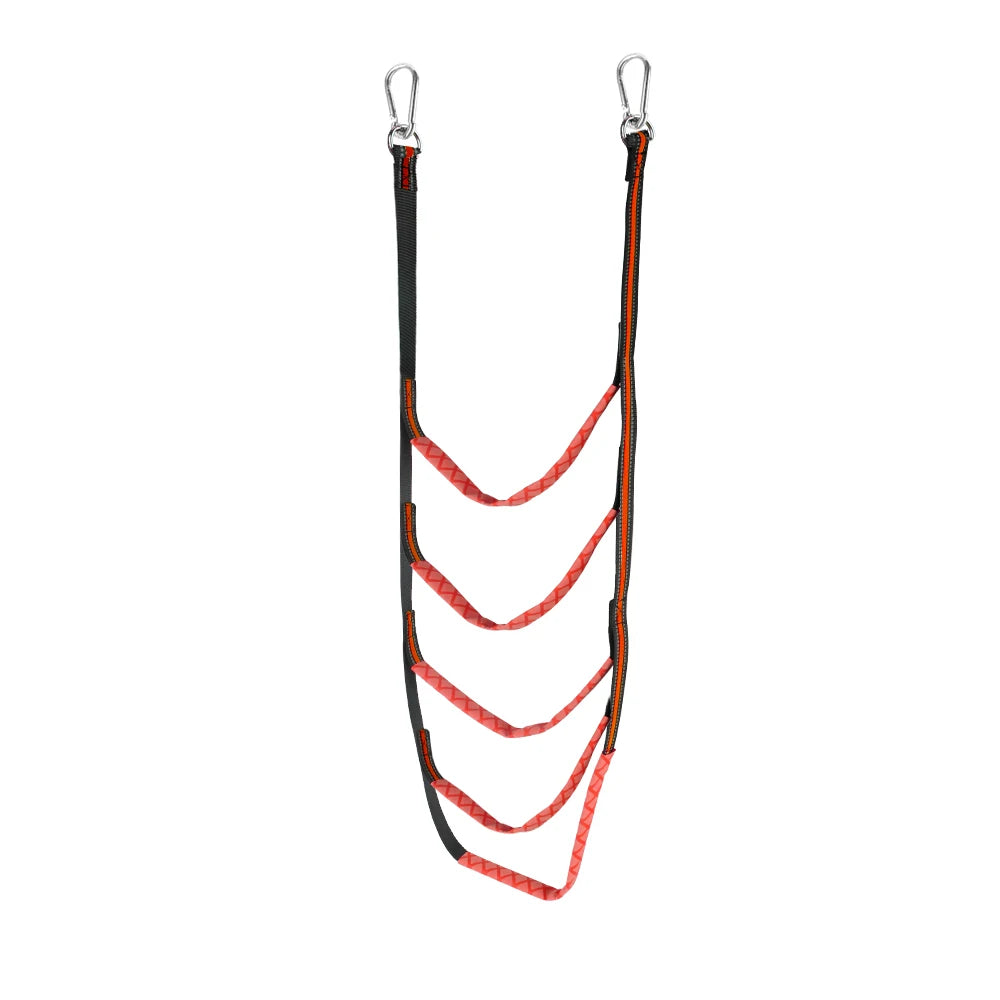 Складная лестница для спуска лодок на воду, портативная лестница для яхт, боковая подвесная лестница, 3/4/5 ступенчатая тросовая лестница для посадки на лодку, мягкая лестница для посадки.