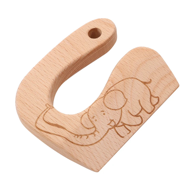 Wooden Montessori Knife Kids Cooking Toys Educational Safe Knives Cut Fruit Basic Toys & Life Skills Kitchen Tools For Toddlers