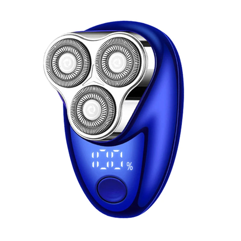 Mini rechargeable electric shaver with digital display - portable and easy-to-use shaver