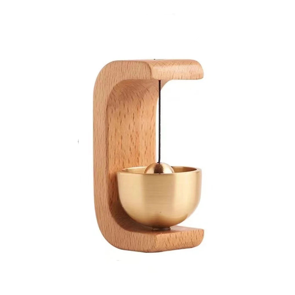 Door Bell Wooden Wind Chimes Wireless Doorbell Entrance Door Bell Decorative Wind Bell for Home Opening Home Decoration