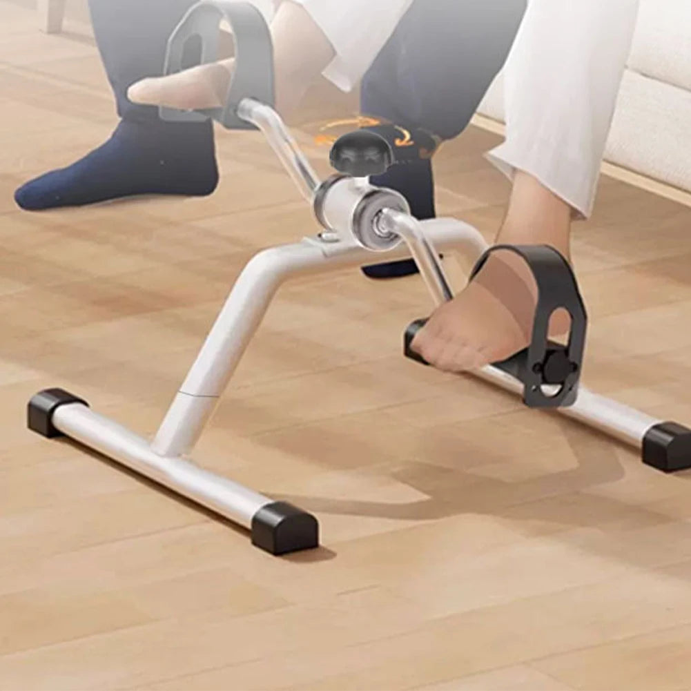 Household Portable Pedal Exerciser Mini Exercise Bike Adjustable Resistance Bike Pedal Exerciser for Indoor Leg Rehabilitation