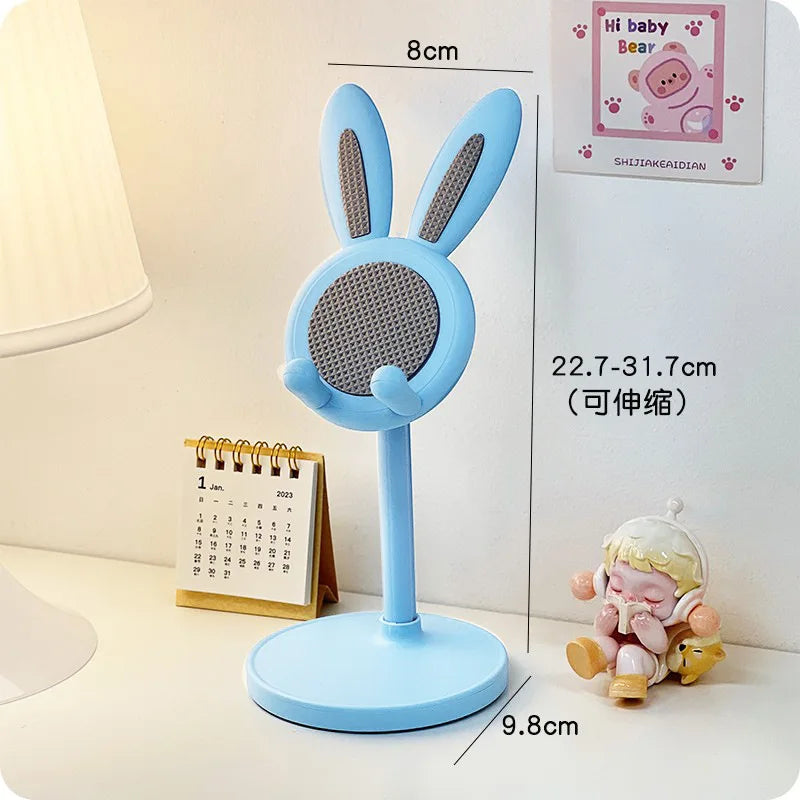 The Cute Rabbit Mobile Phone Stand Desktop Can Lift and Adjust the Desktop Phone Accessories Phone Stand Phone Grip