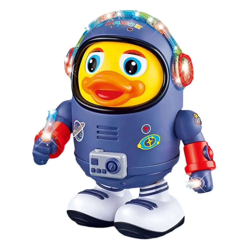 Baby Duck Toy Musical Interactive Toy Electric with Lights and Sounds Dancing Robot Space Elements for Infants Babies Kids Gifts
