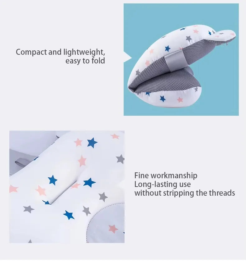 PANGDUBE Baby Bathtub Pad Newborn Bath Support Cushion Adjustable Reclining Shower Seat Bathtub Float for Infants 0-12 Months