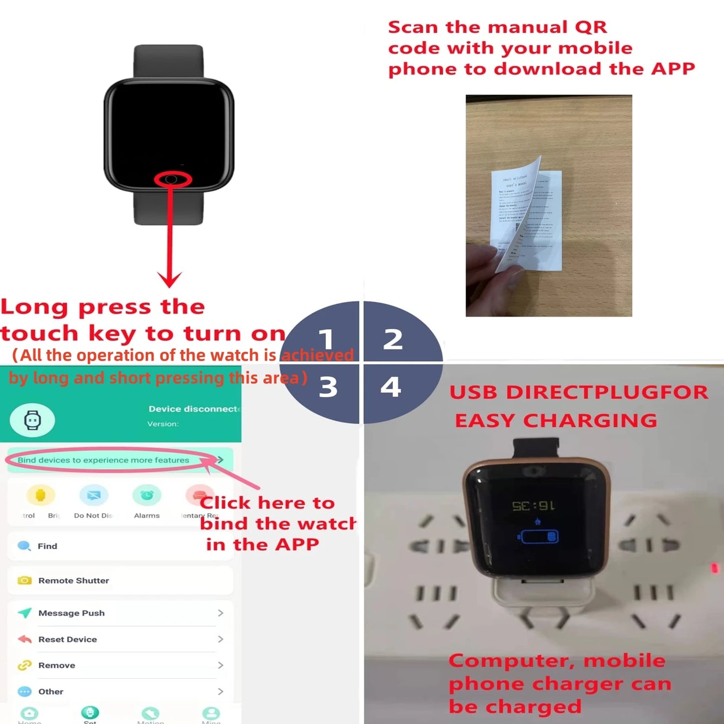 Multi-color Smart Watch For Children Boy Girl Fashion LED Digital Wrist Watches Silicone Strap Sport Watch Men Women Bracelet