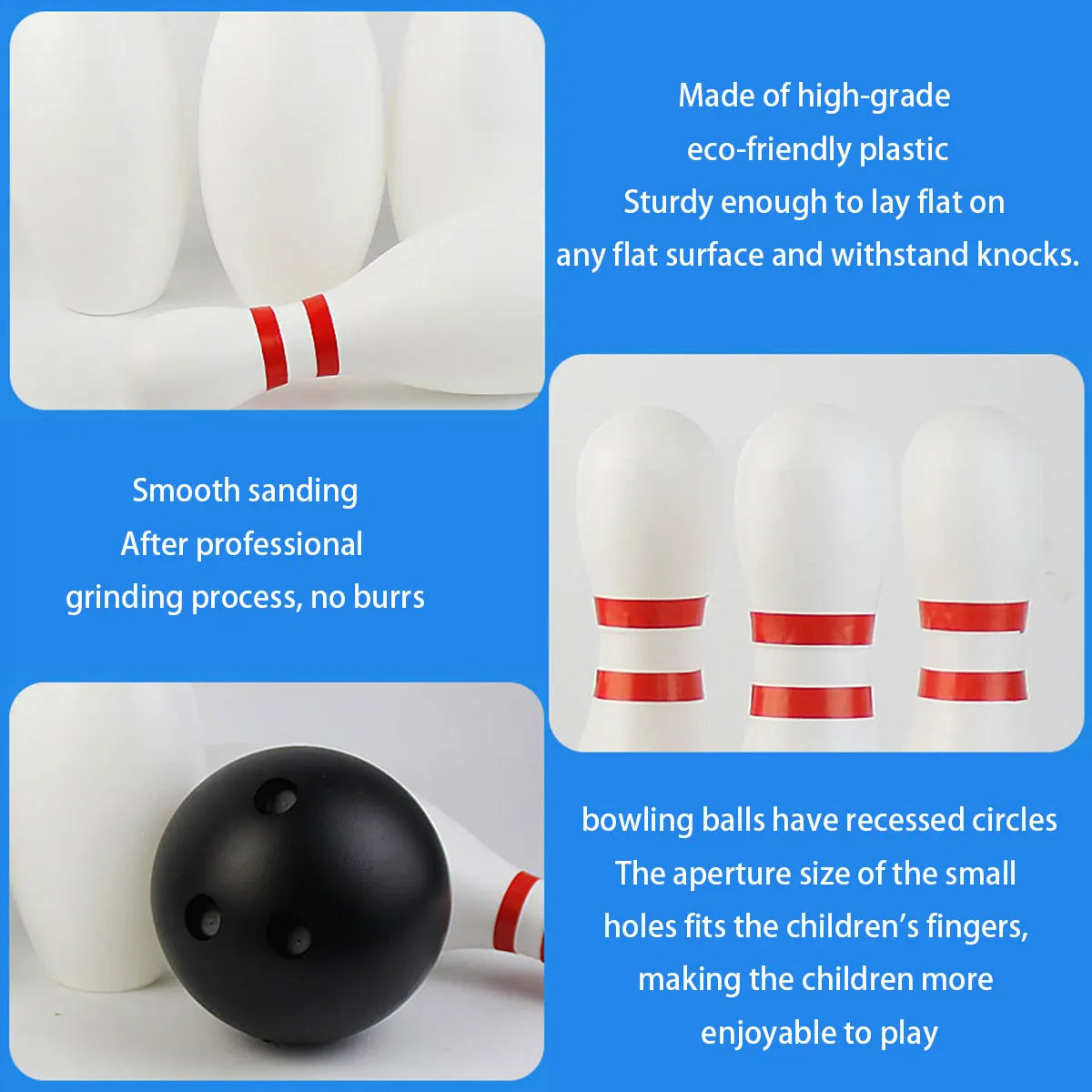 Kids Bowling Set Sports Kids Educational Toys Ball And Pins Bowling Toys Plastic Funny Bowling Set Kids Indoor Ball family game