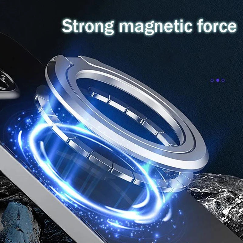 حامل هاتف مغناطيسي جديد لعام 2025، متوافق مع ملحقات MagSafe، حامل حلقي قابل للتعديل لدعم حافظة مغناطيسية لهاتف iPhone