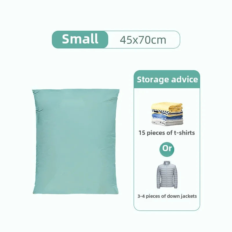 Vacuum Compression Bag No Pumping Clothes Quilt Storage Home Bag Large 3D Vacuum Compression Bags