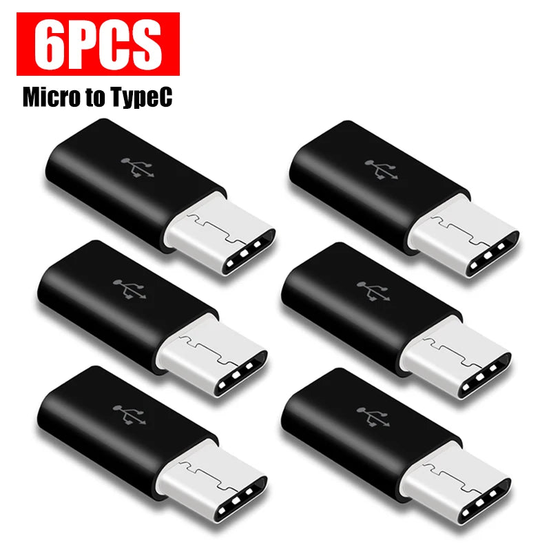 USB Type C To Micro USB Adapter for Phone Tablet Android Charger Data Cable Adapter Micro USB Female To TypeC Male OTG Converter