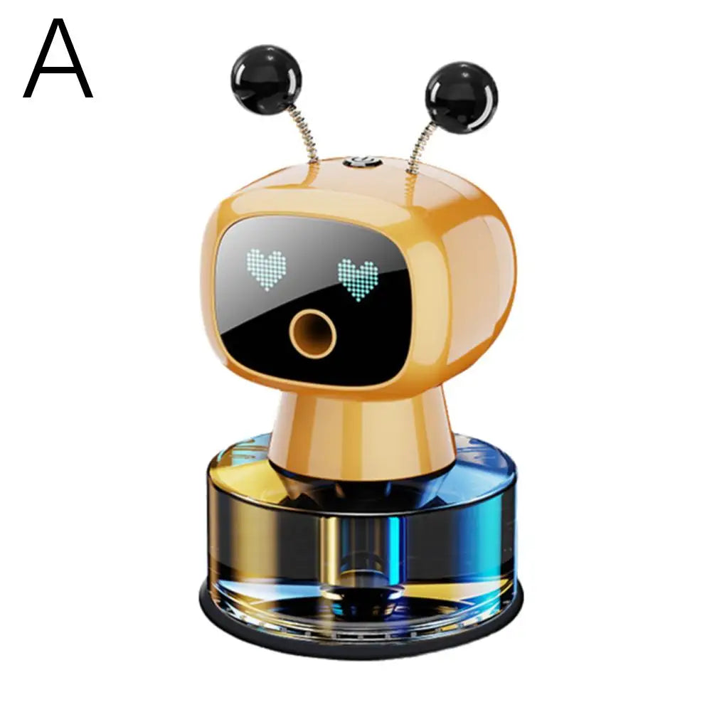 Smart Car Air Freshener AI Rechargeable Car Aroma Diffuser Smart Eyes 4 Levels Of Adjustable Intelligent Car Diffuser Gift