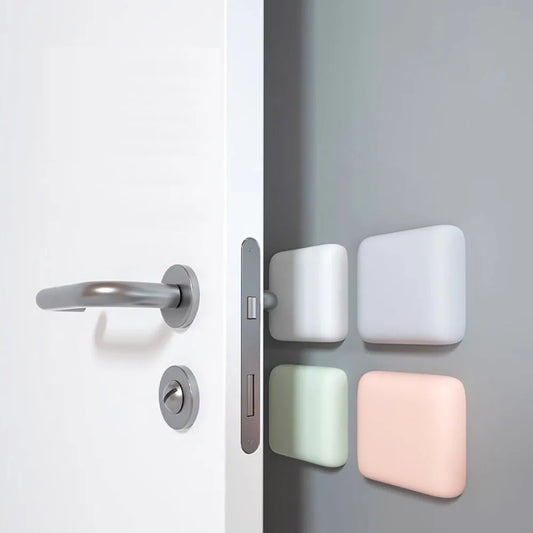 Door Stopper Silicone Door Stops Handle Bumpers Self Adhesive Mute Door Protector Pad Home Improvement Anti-Shock Wall Pad